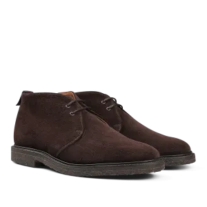 Mocha Reverse Suede Harry Chukka Boots