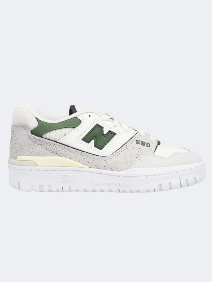 New Balance 550 Women Lifestyle Shoes Sea Salt/Green