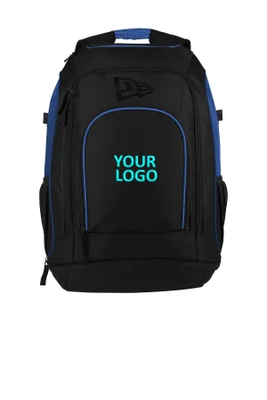 New Era Shutout Custom Backpacks, Royal Black