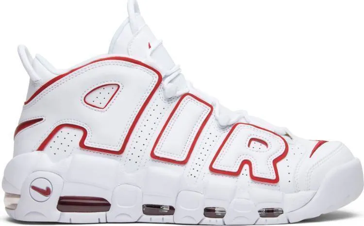 Nike Air More Uptempo 'White Varsity Red' Sneaker Shoes Basketball Men !!! CYBER MONDAY SALE !!!