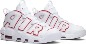 Nike Air More Uptempo 'White Varsity Red' Sneaker Shoes Basketball Men !!! CYBER MONDAY SALE !!!