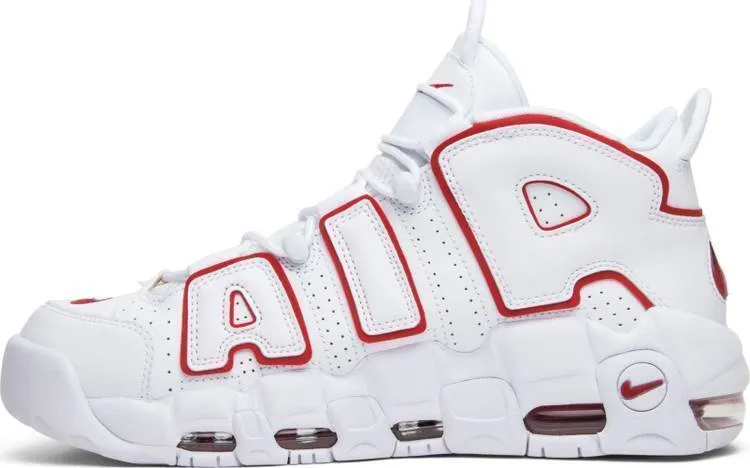 Nike Air More Uptempo 'White Varsity Red' Sneaker Shoes Basketball Men !!! CYBER MONDAY SALE !!!