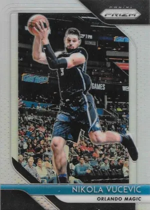 Nikola Vucevic, Silver Prizm, 2018-19 Panini Prizm Basketball NBA