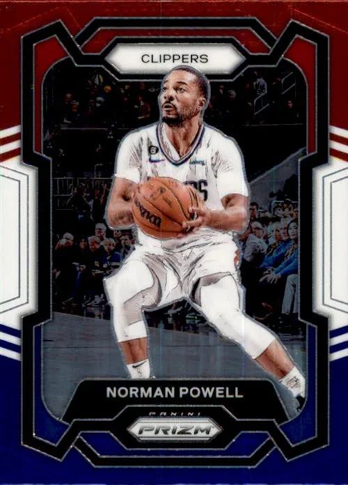 Norman Powell, Red White Blue Prizm, 2023-24 Panini Prizm Basketball NBA