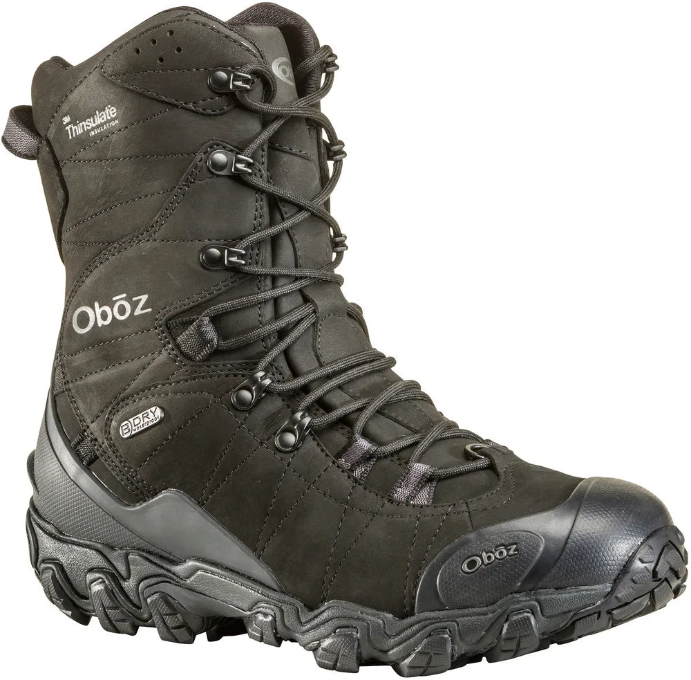 'Oboz' Men's 10" Bridger 400GR WP Boot - Black (Wide)