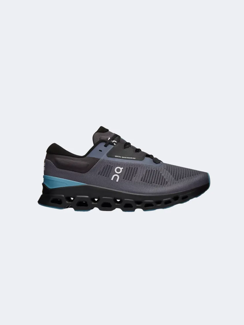 On Cloudstratus Men Running Shoes Metal/Wisteria