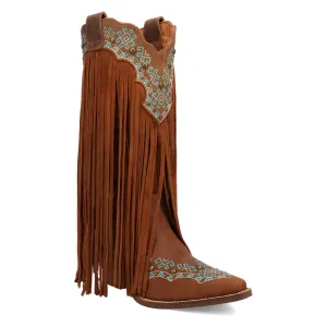 Online Exclusive | Dingo | Tequila Sunrise Suede Boots in Brown **PREORDER