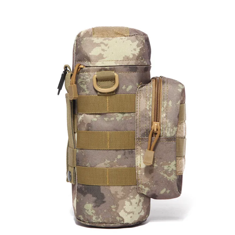 Outdoor Tactical Water Bottle Bag Military Fan Camouflage Outdoor Travel Hiking Climbing Accessory Bag