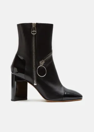 Patent Leather Ankle Boots