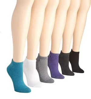 Ralph Lauren Women's Cushion Sole Mesh Top Low Cut 6 Pack Socks