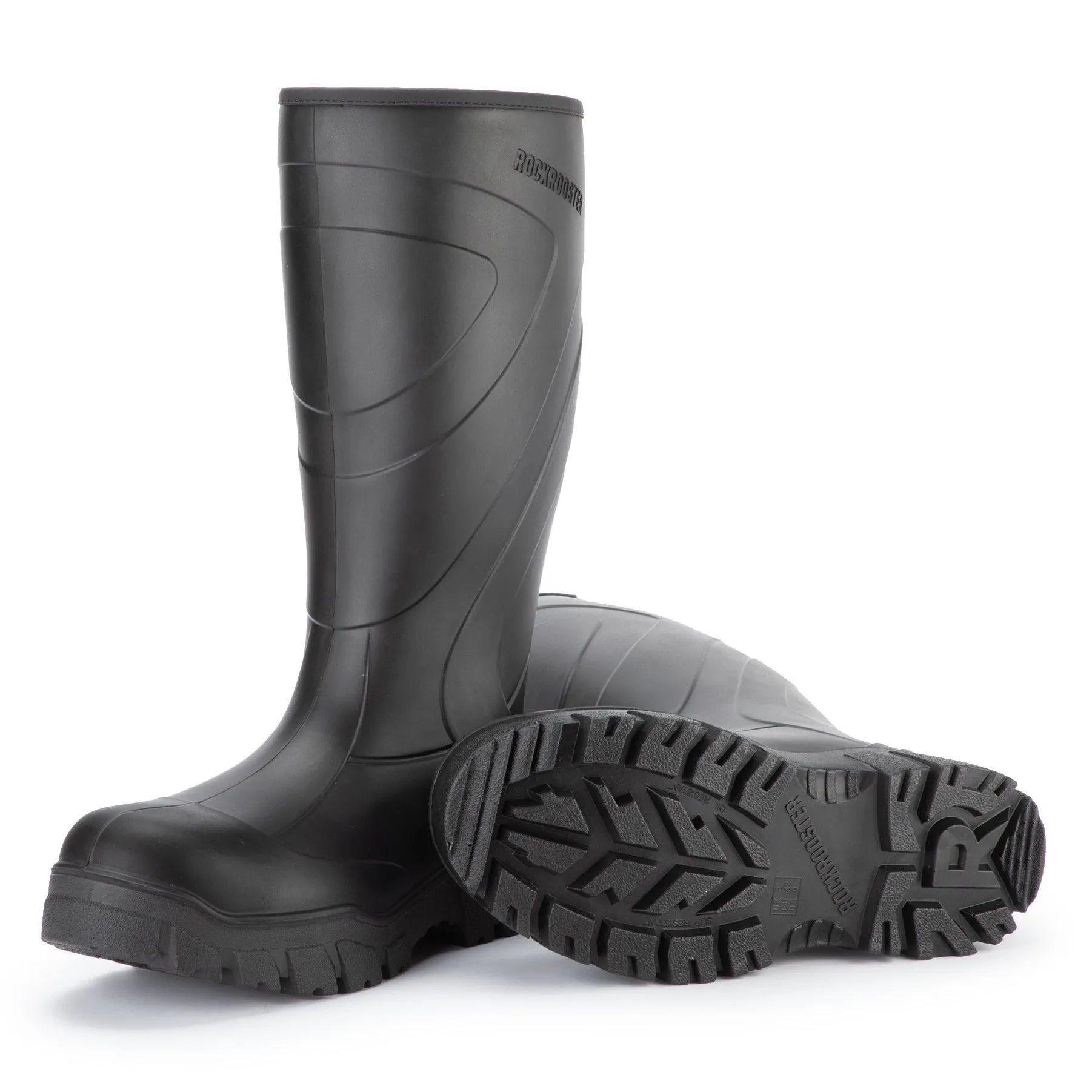 RockRooster Porter Men's PU Slip Resistant Rain Boots Gum Boots WS701