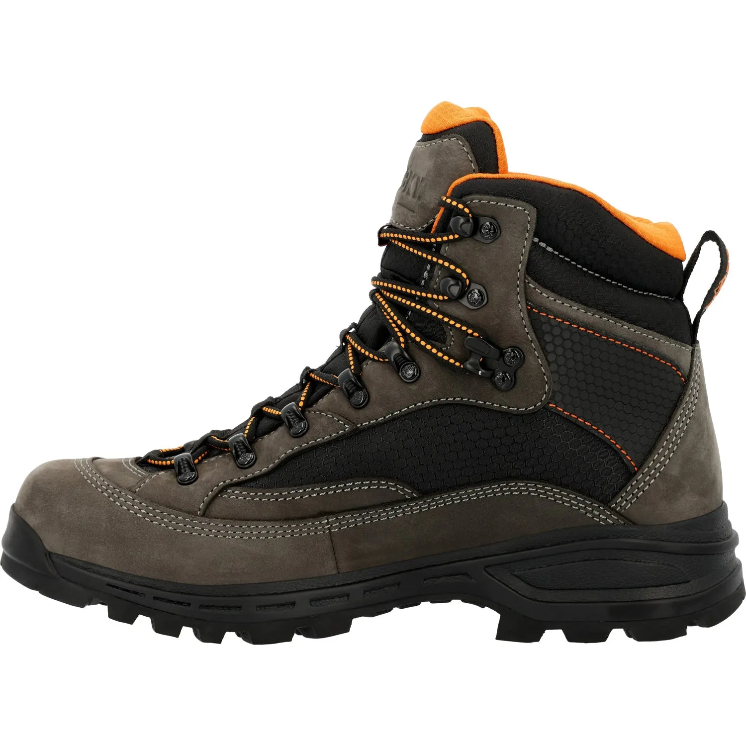 Rocky Mens Mountain Stalker Pro WP Charcoal Leather Hiking Boots