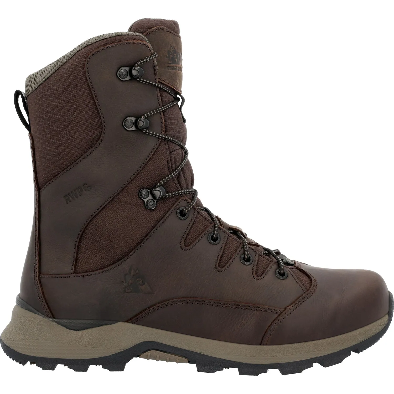 Rocky Mens Trophy Series WP 400G Brown Leather Hiking Boots