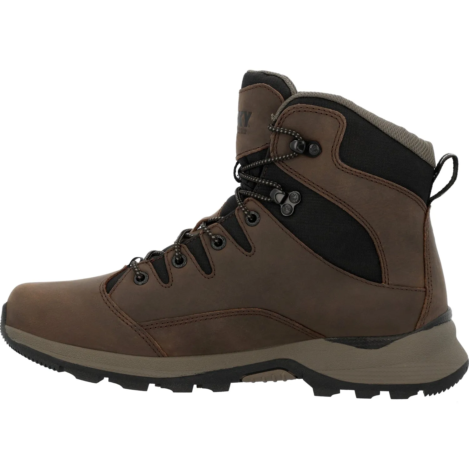 Rocky Mens Trophy Series WP Brown Leather Hiking Boots