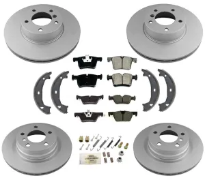 Rotors Ceramic Pads 8pc Kit for BMW 228i xDrive AWD 15-16 with out Blue Caliper