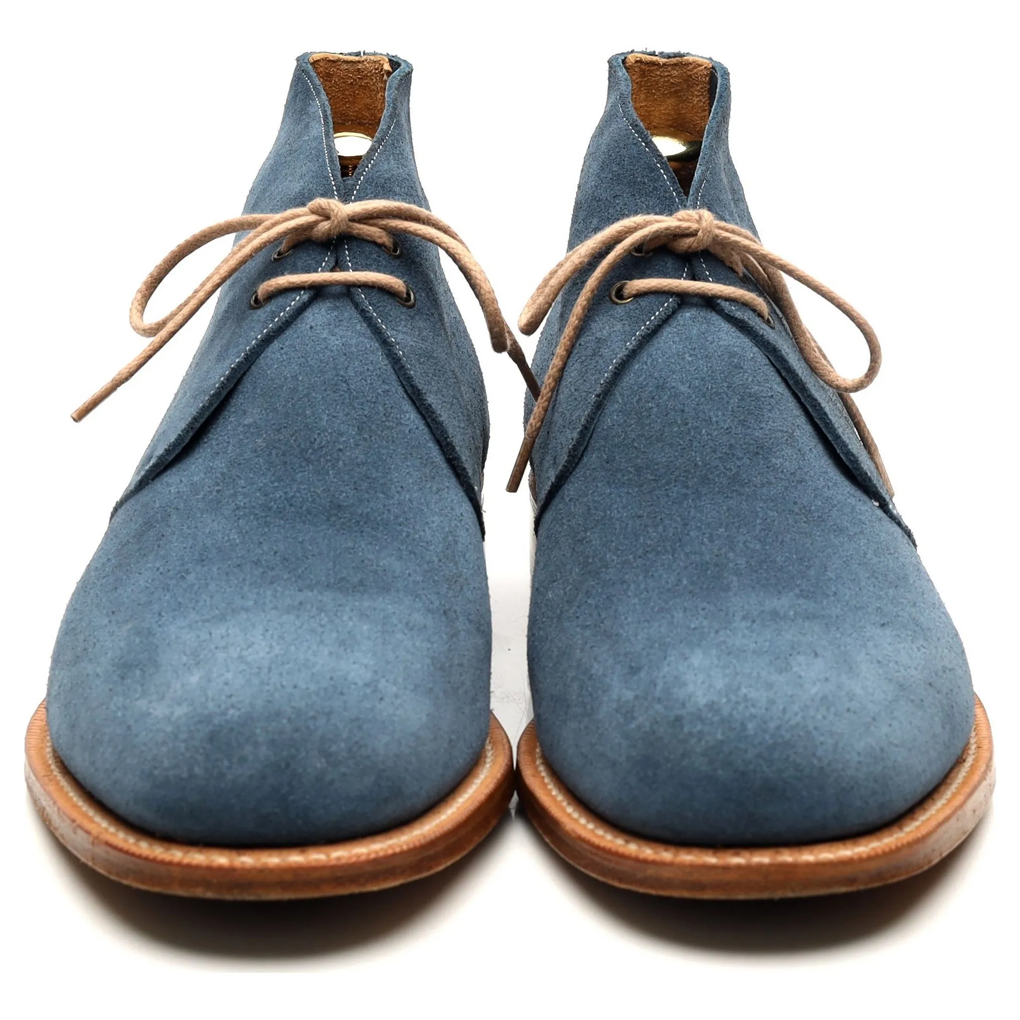 'Sahara' Blue Suede Chukka Boots UK 8.5 F