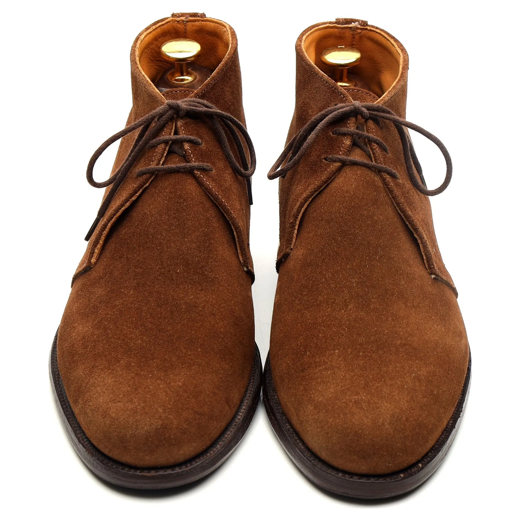 'Sandhurst' Snuff Brown Suede Chukka Boots UK 7