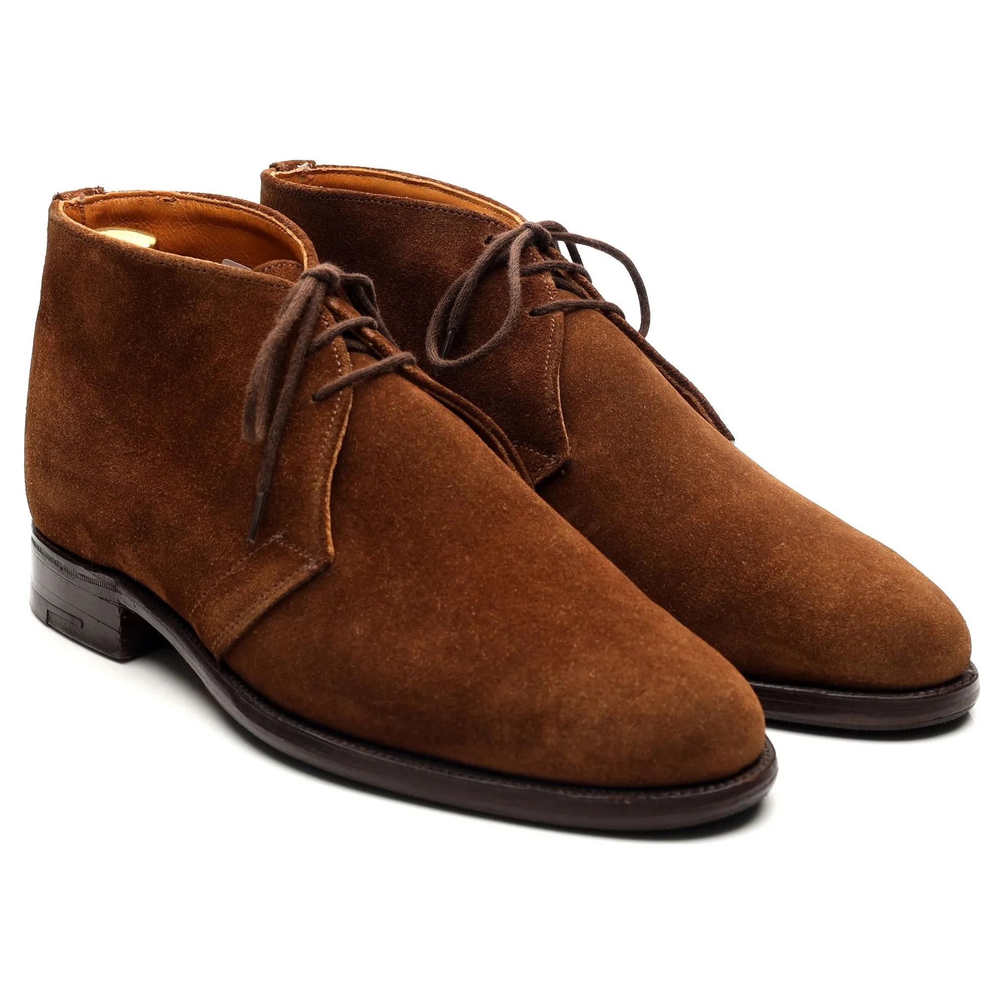 'Sandhurst' Snuff Brown Suede Chukka Boots UK 7