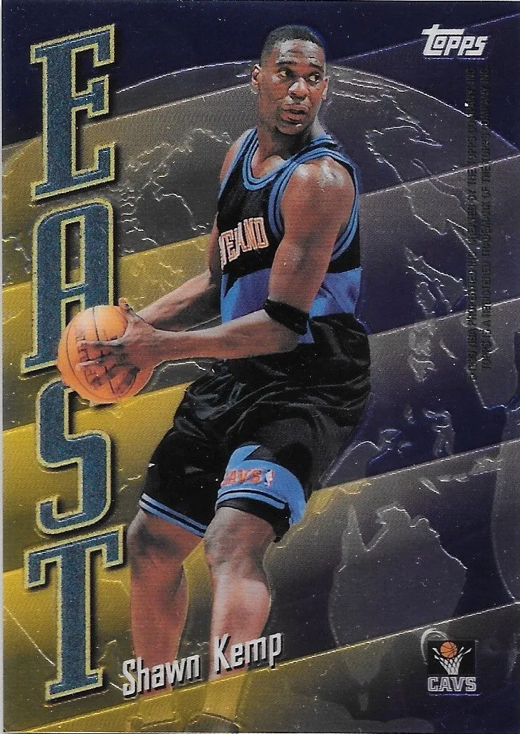 Shawn Kemp, Vin Baker, East West, 1998-99 Topps Finest Basketball NBA