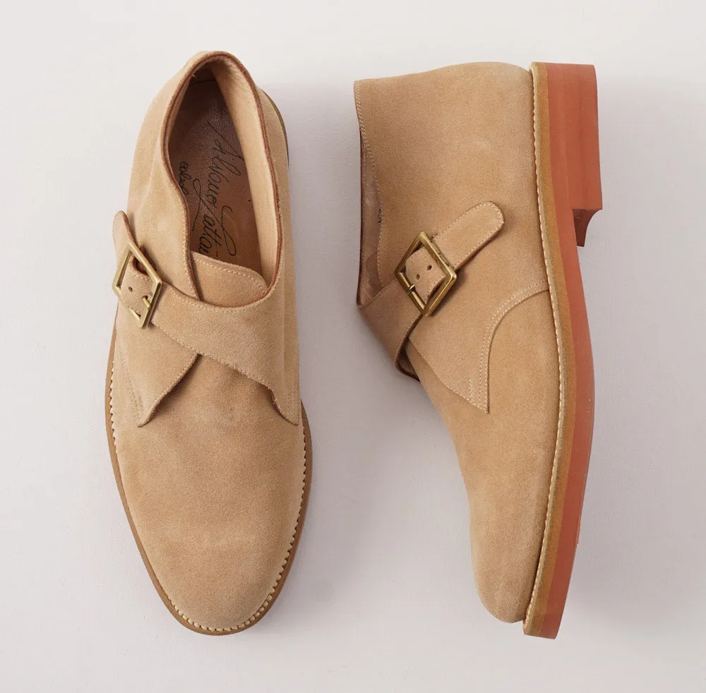 Silvano Lattanzi Chukka Boots in Sand Beige Suede