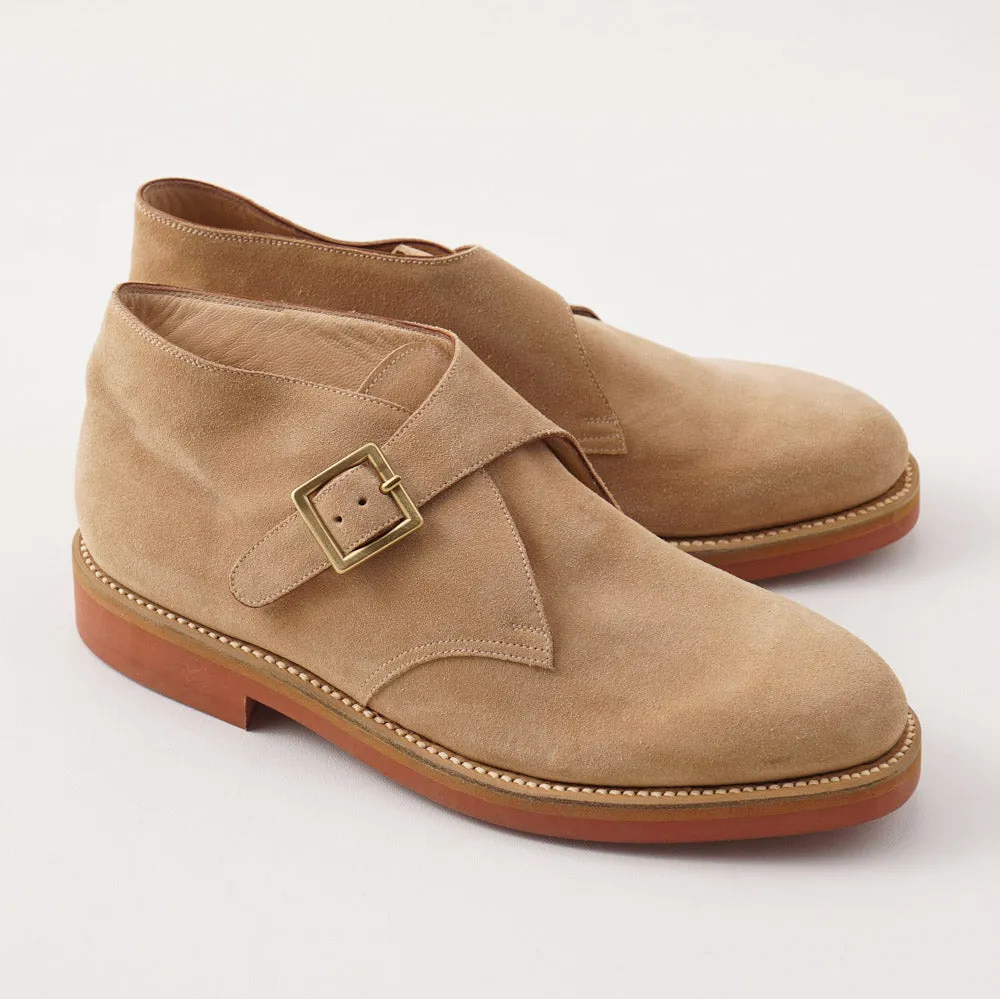 Silvano Lattanzi Chukka Boots in Sand Beige Suede