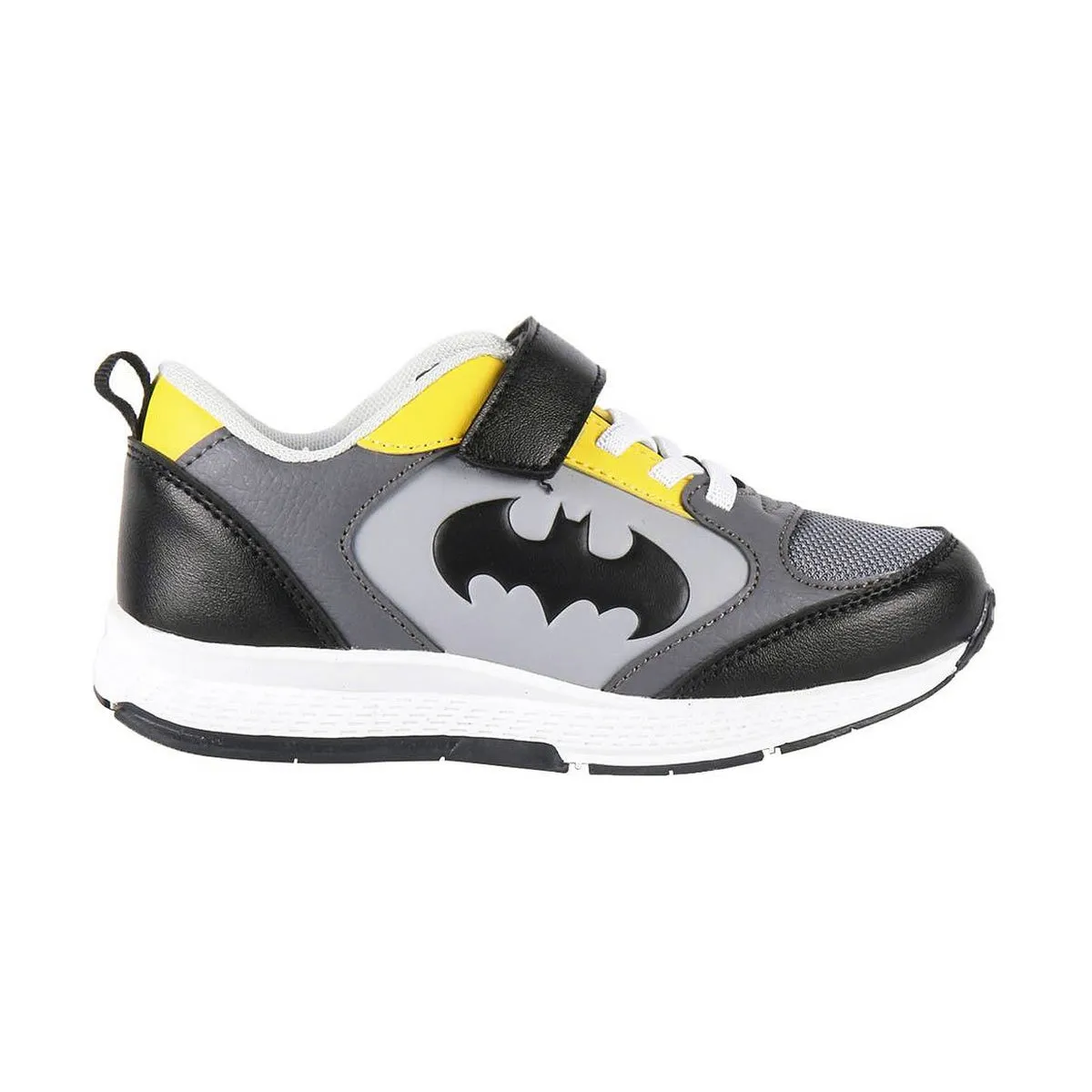 Sports Shoes for Kids Batman Black yellow grey