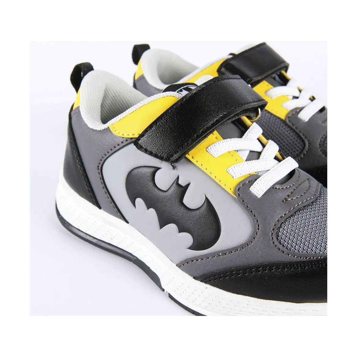 Sports Shoes for Kids Batman Black yellow grey