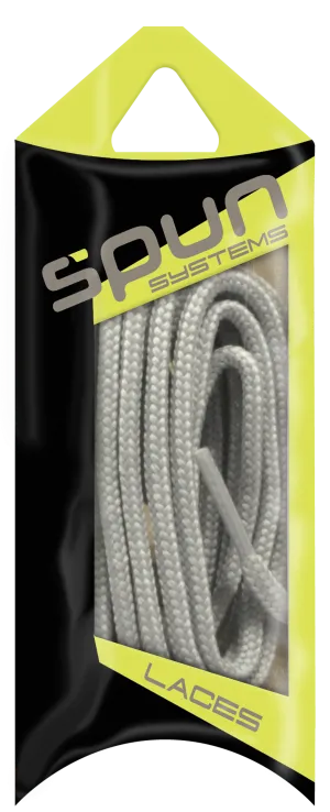 Spun™ Round Sport ShoeLaces - Silver