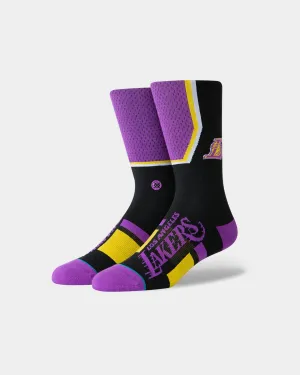 Stance Men's Los Angeles Lakers Shortcut 2 Socks Purple