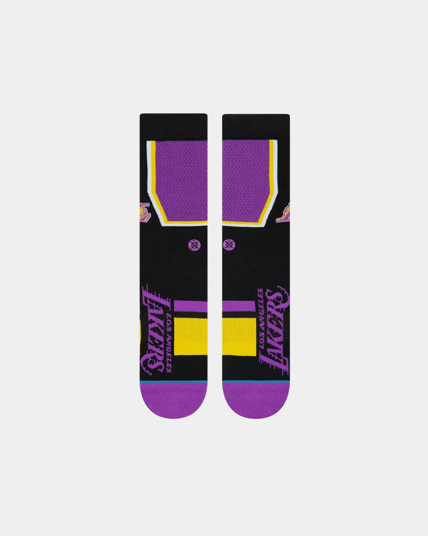 Stance Men's Los Angeles Lakers Shortcut 2 Socks Purple