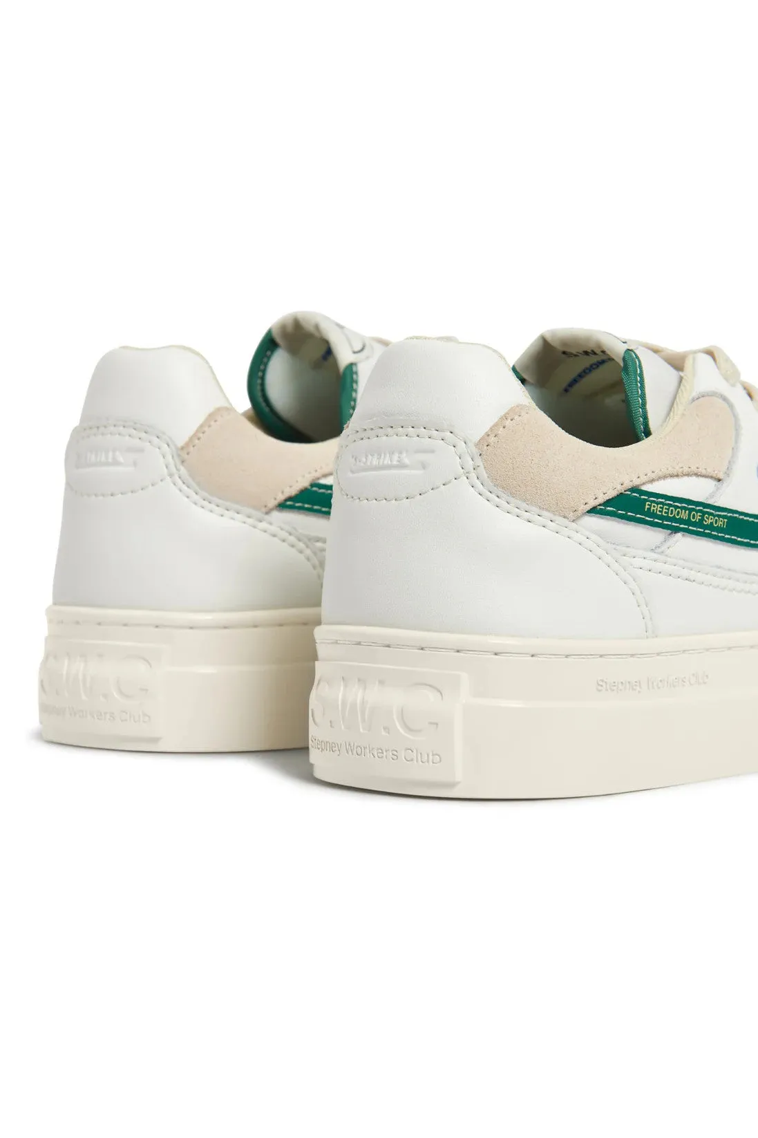 Stepney Workers Club - Pearl S Strike Leather, White Green