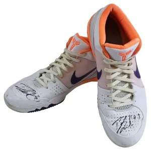 Suns Devin Booker Signed 2019-20 Game Used Nike Kobe IV Shoes BAS & Photomatched