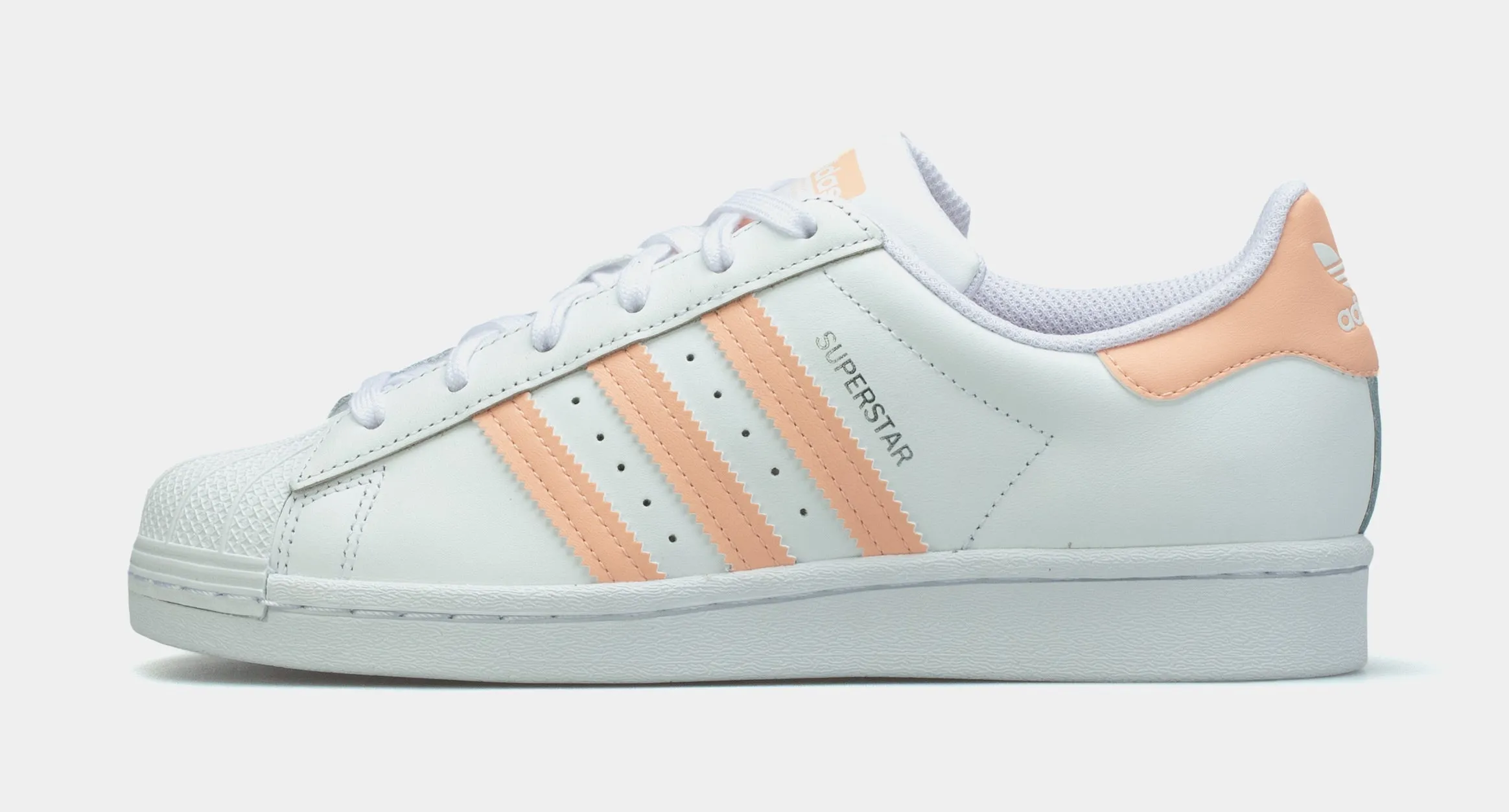 Superstar Grade School Lifestyle Shoe (White/Pink)