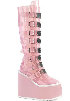 SWING-815C [Baby Pink TPU] | PLATFORM BOOTS [PREORDER]