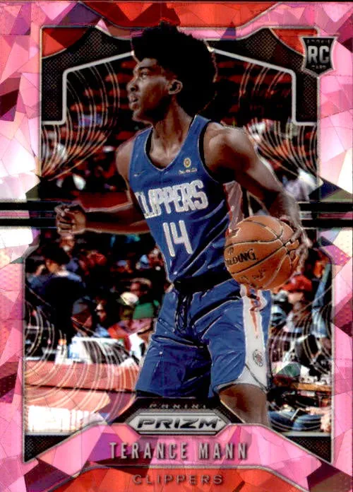 Terance Mann, RC, Pink Cracked Ice, 2019-20 Prizm Basketball NBA