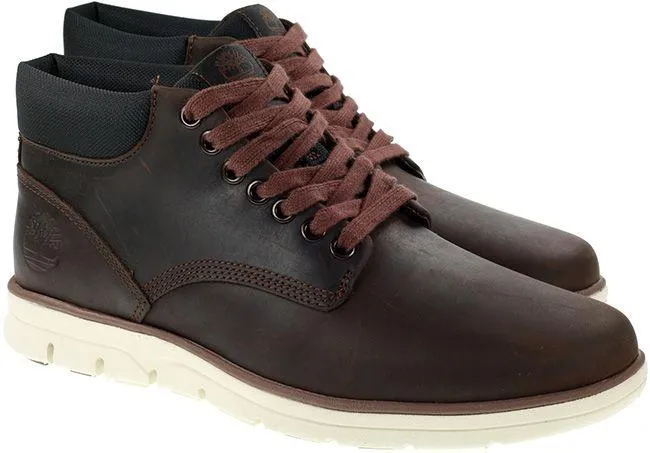 Timberland Boots Mens Bradstreet Chukka Dark Brown Full Grain