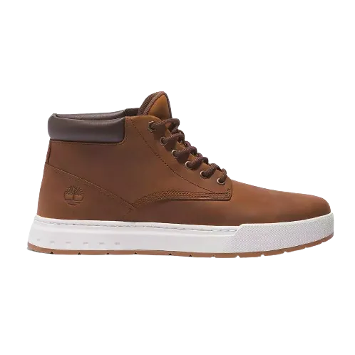 Timberland Men's Maple Grove Leather Chukka Boots Shoes - Medium Brown / Full Grain