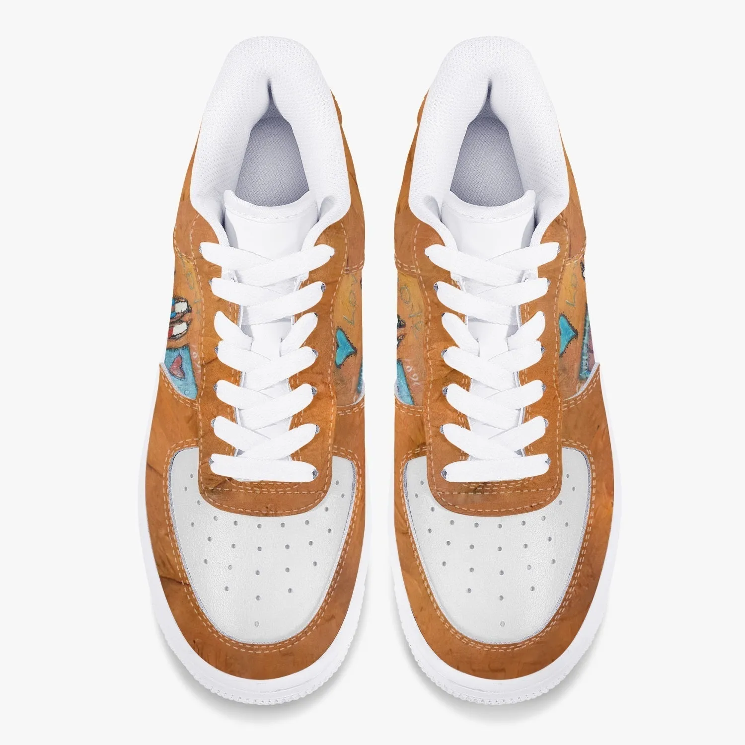 Valentines New Low-Top Leather Sports Sneakers