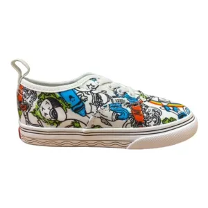 Vans sneakers da bambino Authentic Elas crayola VN0A34A1ARE1 bianco-fantasia