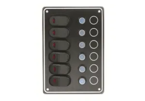 Waterproof Switch Panel 6 Way Circuit Breaker Switch