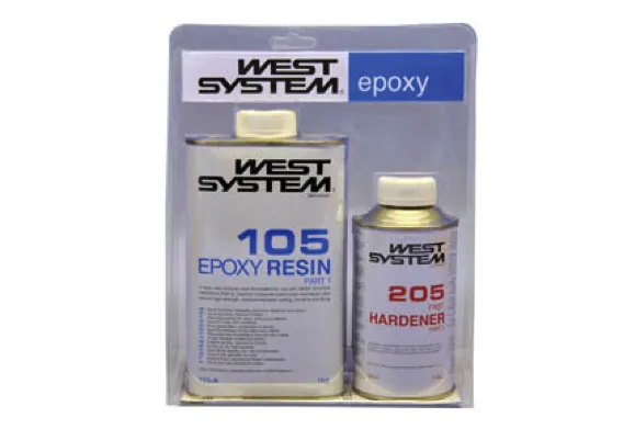 West System A Pack 105 Epoxy Resin    205 Hardener 1.2kg