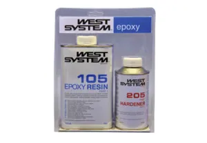 West System A Pack 105 Epoxy Resin    205 Hardener 1.2kg