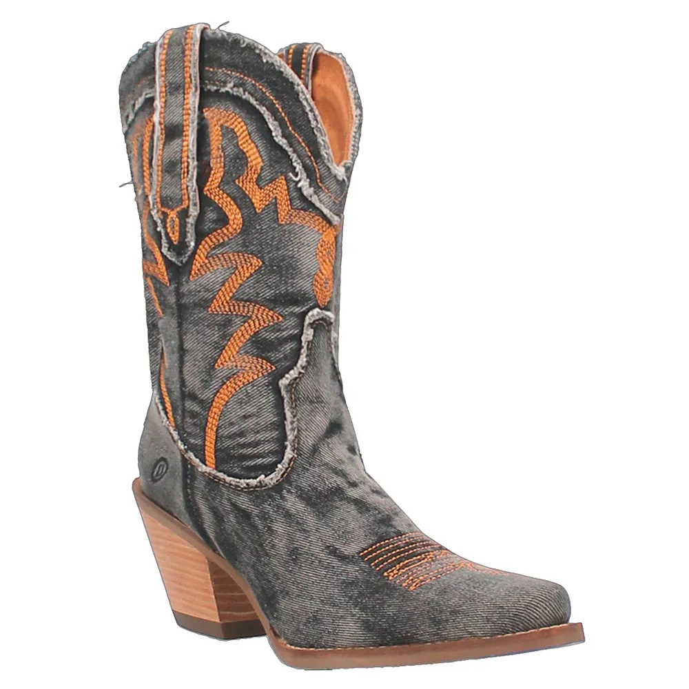 Y'All Need Dolly Embroidery Snip Toe Cowboy Boots